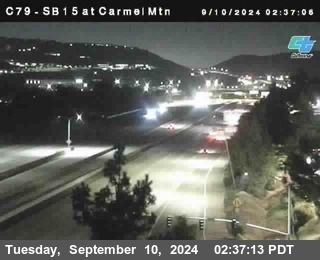 NB 15 at Carmel Mountain Rd.