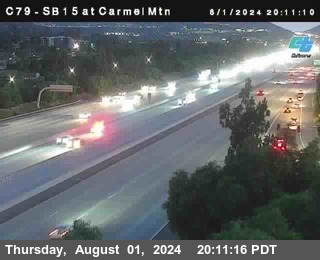 NB 15 at Carmel Mountain Rd.