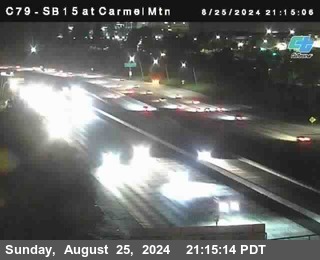 NB 15 at Carmel Mountain Rd.