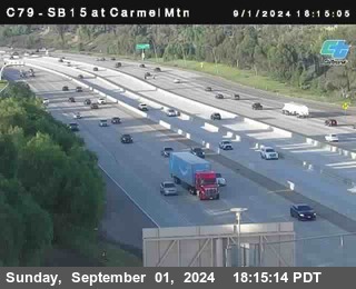 NB 15 at Carmel Mountain Rd.