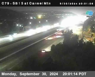 NB 15 at Carmel Mountain Rd.