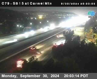 NB 15 at Carmel Mountain Rd.