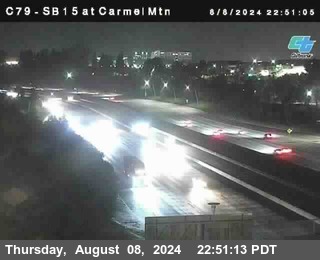 NB 15 at Carmel Mountain Rd.