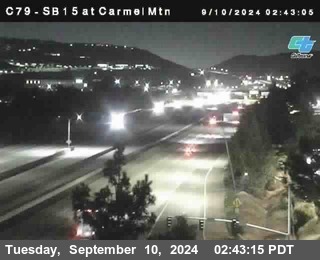 NB 15 at Carmel Mountain Rd.