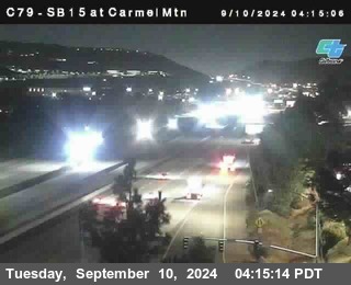 NB 15 at Carmel Mountain Rd.