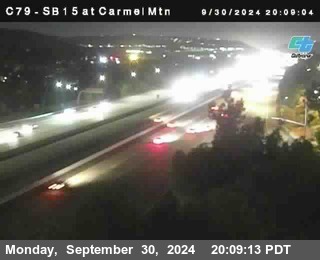 NB 15 at Carmel Mountain Rd.