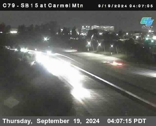 NB 15 at Carmel Mountain Rd.