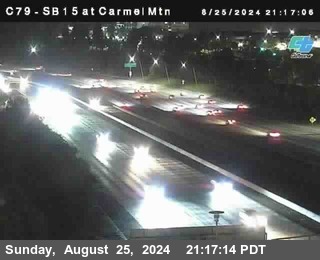 NB 15 at Carmel Mountain Rd.