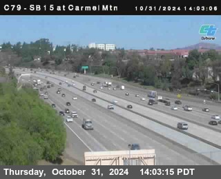 NB 15 at Carmel Mountain Rd.