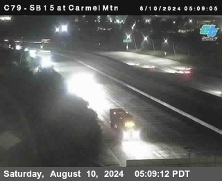 NB 15 at Carmel Mountain Rd.