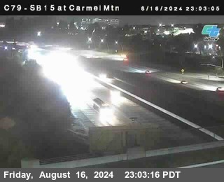 NB 15 at Carmel Mountain Rd.