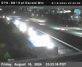 NB 15 at Carmel Mountain Rd.