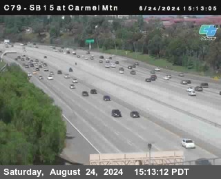 NB 15 at Carmel Mountain Rd.