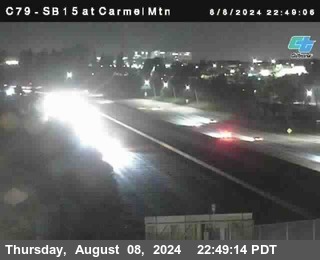 NB 15 at Carmel Mountain Rd.