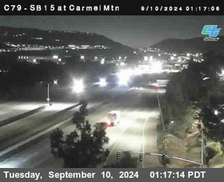 NB 15 at Carmel Mountain Rd.