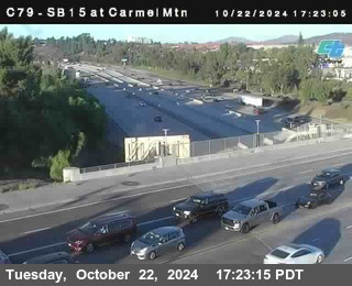 NB 15 at Carmel Mountain Rd.