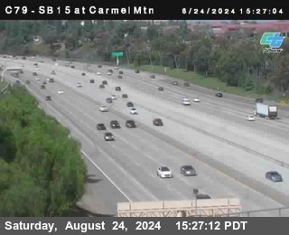 NB 15 at Carmel Mountain Rd.