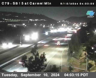 NB 15 at Carmel Mountain Rd.