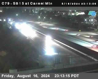 NB 15 at Carmel Mountain Rd.