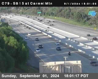 NB 15 at Carmel Mountain Rd.