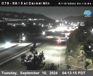 NB 15 at Carmel Mountain Rd.