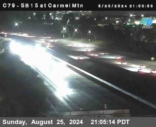 NB 15 at Carmel Mountain Rd.