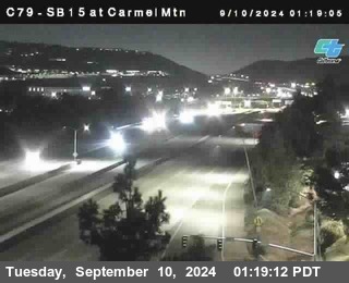 NB 15 at Carmel Mountain Rd.