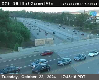 NB 15 at Carmel Mountain Rd.