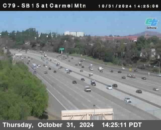 NB 15 at Carmel Mountain Rd.