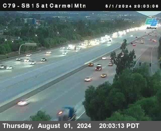 NB 15 at Carmel Mountain Rd.