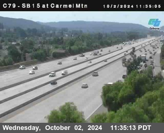 NB 15 at Carmel Mountain Rd.