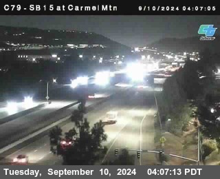 NB 15 at Carmel Mountain Rd.