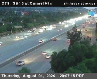 NB 15 at Carmel Mountain Rd.