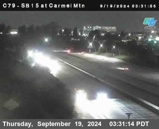 NB 15 at Carmel Mountain Rd.