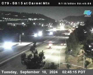 NB 15 at Carmel Mountain Rd.