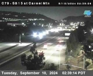 NB 15 at Carmel Mountain Rd.