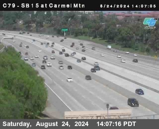 NB 15 at Carmel Mountain Rd.