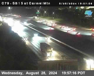 NB 15 at Carmel Mountain Rd.