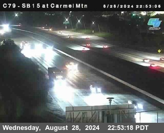 NB 15 at Carmel Mountain Rd.