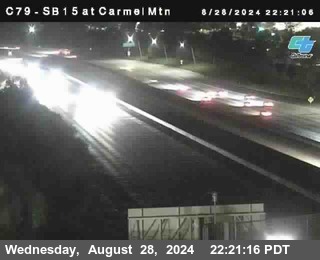 NB 15 at Carmel Mountain Rd.