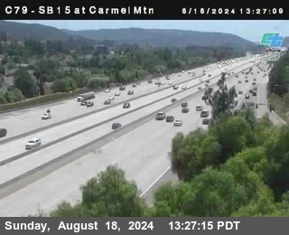 NB 15 at Carmel Mountain Rd.