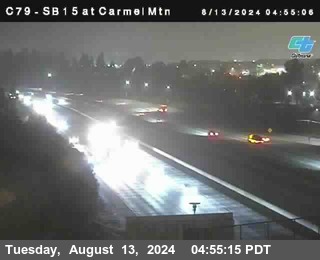 NB 15 at Carmel Mountain Rd.