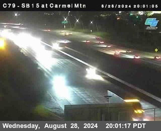 NB 15 at Carmel Mountain Rd.