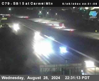 NB 15 at Carmel Mountain Rd.