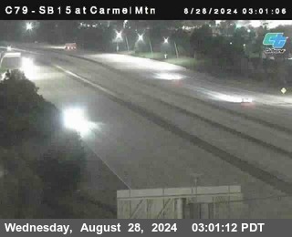 NB 15 at Carmel Mountain Rd.