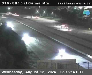 NB 15 at Carmel Mountain Rd.