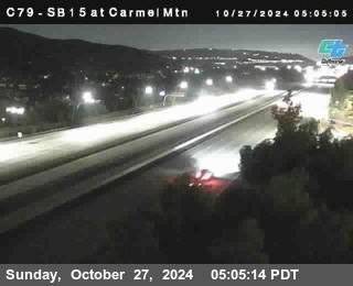 NB 15 at Carmel Mountain Rd.