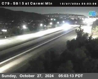 NB 15 at Carmel Mountain Rd.