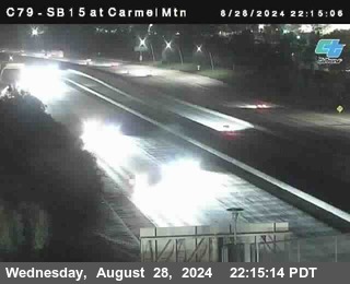 NB 15 at Carmel Mountain Rd.