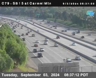 NB 15 at Carmel Mountain Rd.